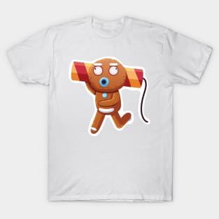 Christmas Sticker, Ginger Man Sticker T-Shirt